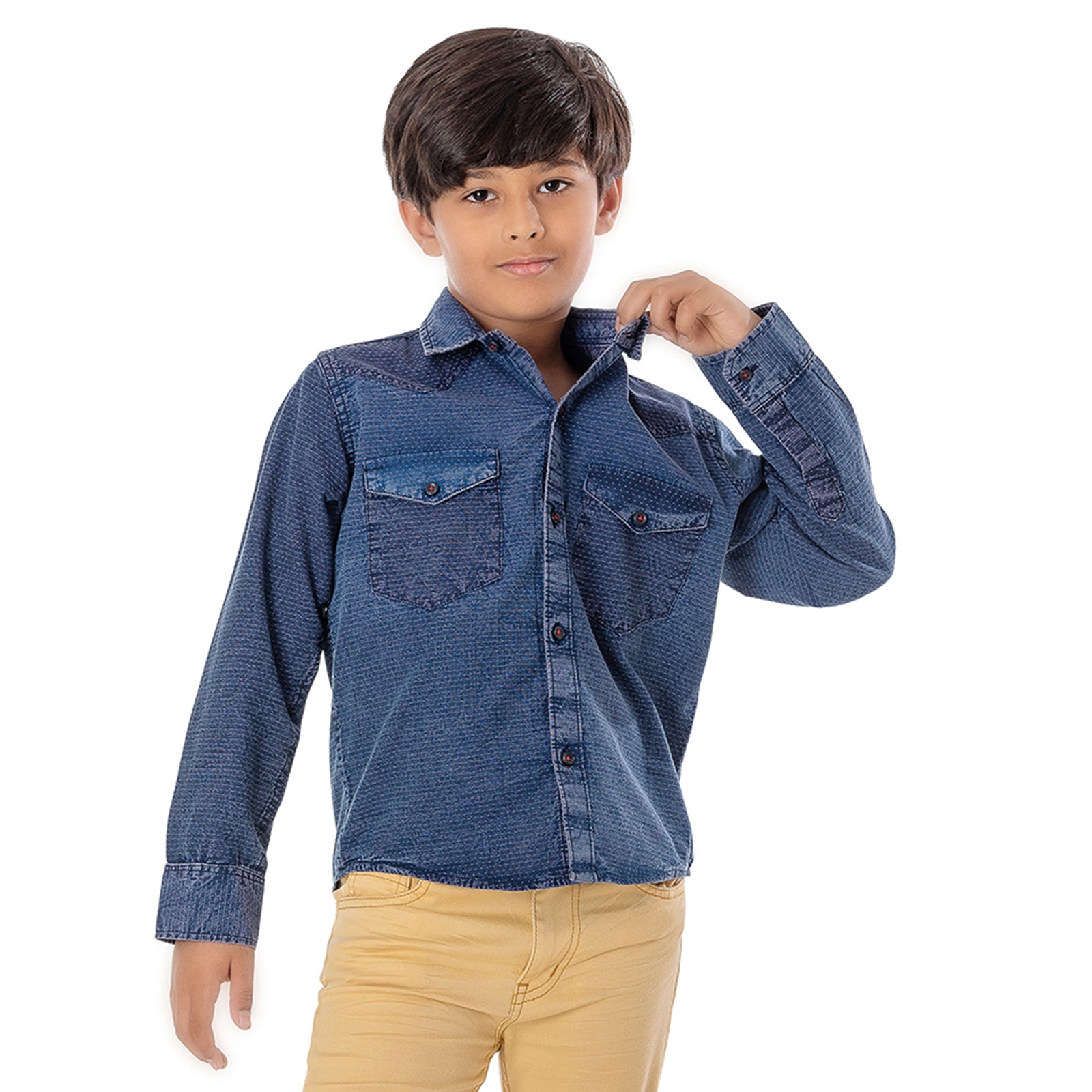 New Style Fresh Simple Boys' Short Sleeve Denim Shirt by Fly Jeans - China  Boys Clothes and Boys Overshirt price | Made-in-China.com